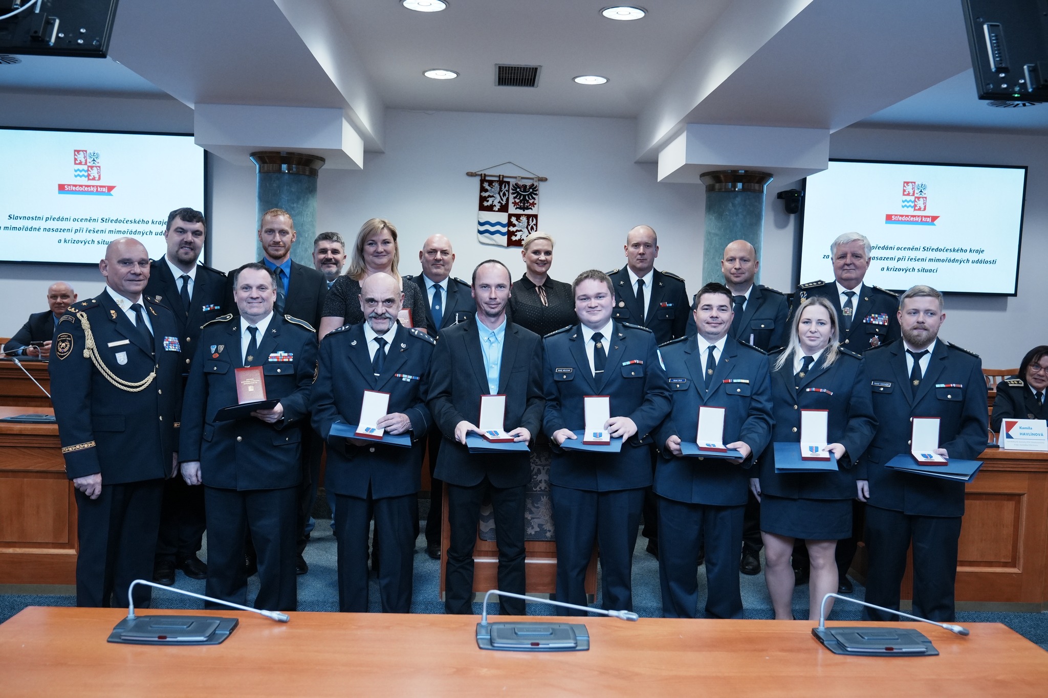 Středočeského kraj ocenil práci dobrovolných hasičů a armády